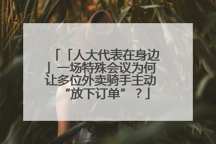 「人大代表在身边」一场特殊会议为何让多位外卖骑手主动“放下订单”？