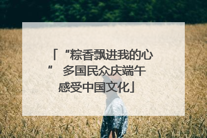 “粽香飘进我的心” 多国民众庆端午感受中国文化