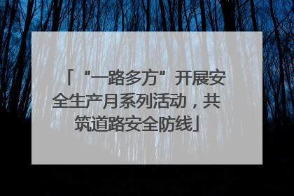 “一路多方”开展安全生产月系列活动，共筑道路安全防线