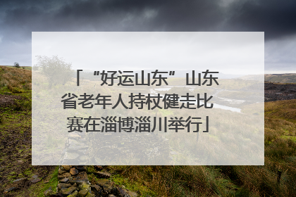 “好运山东”山东省老年人持杖健走比赛在淄博淄川举行