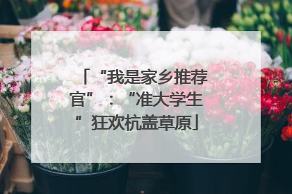 “我是家乡推荐官”：“准大学生”狂欢杭盖草原