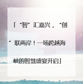 “智”汇嘉兴，“创”联两岸！一场跨越海峡的智慧盛宴开启