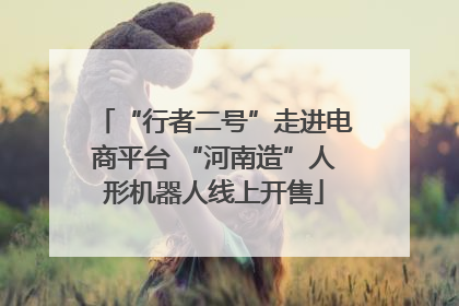“行者二号”走进电商平台 “河南造”人形机器人线上开售