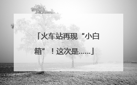 火车站再现“小白箱”！这次是……