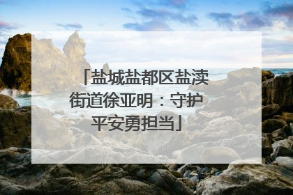 盐城盐都区盐渎街道徐亚明：守护平安勇担当