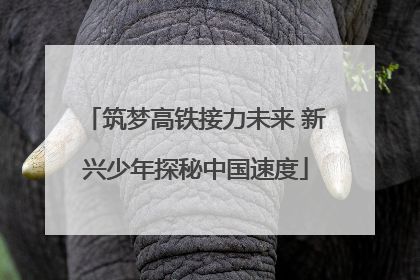 筑梦高铁接力未来 新兴少年探秘中国速度