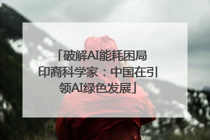 破解AI能耗困局 印裔科学家：中国在引领AI绿色发展