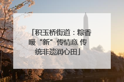 积玉桥街道：粽香暖“新”传情意 传统非遗润心田