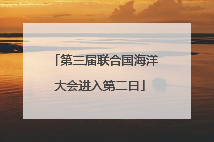 第三届联合国海洋大会进入第二日