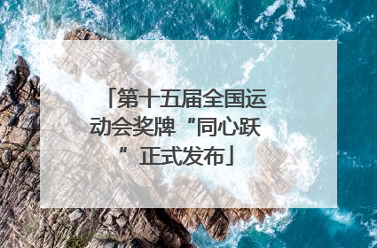 第十五届全国运动会奖牌“同心跃”正式发布