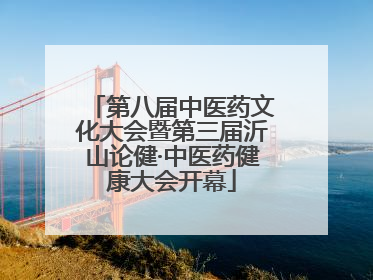 第八届中医药文化大会暨第三届沂山论健·中医药健康大会开幕