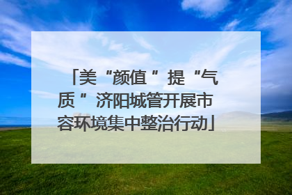 美“颜值 ”提“气质 ”济阳城管开展市容环境集中整治行动