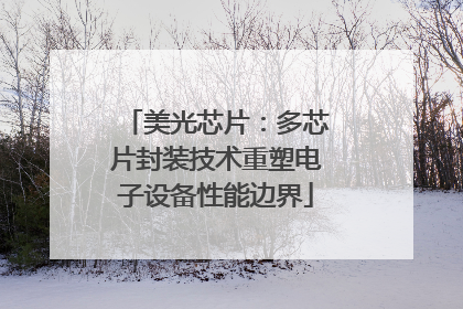 美光芯片：多芯片封装技术重塑电子设备性能边界