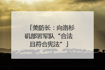 美防长：向洛杉矶部署军队“合法且符合宪法”