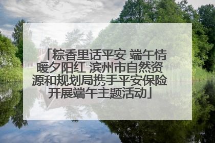 粽香里话平安 端午情暖夕阳红 滨州市自然资源和规划局携手平安保险开展端午主题活动