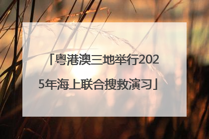 粤港澳三地举行2025年海上联合搜救演习