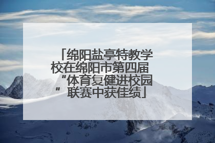 绵阳盐亭特教学校在绵阳市第四届“体育复健进校园”联赛中获佳绩