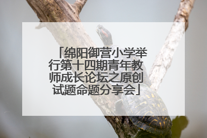 绵阳御营小学举行第十四期青年教师成长论坛之原创试题命题分享会