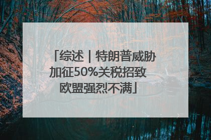 综述｜特朗普威胁加征50%关税招致欧盟强烈不满