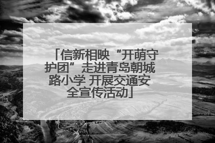 信新相映“开萌守护团”走进青岛朝城路小学 开展交通安全宣传活动