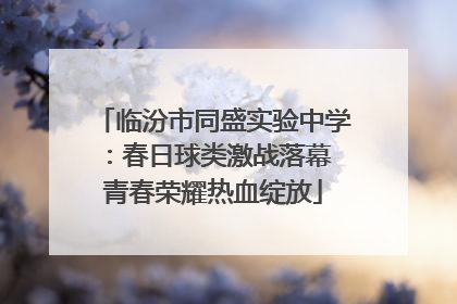 临汾市同盛实验中学：春日球类激战落幕 青春荣耀热血绽放