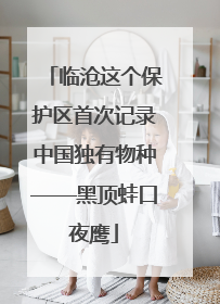 临沧这个保护区首次记录中国独有物种——黑顶蛙口夜鹰