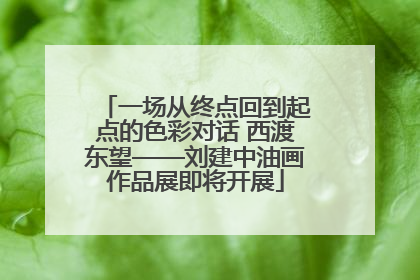 一场从终点回到起点的色彩对话 西渡东望——刘建中油画作品展即将开展