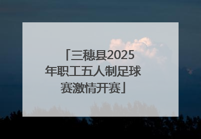 三穗县2025年职工五人制足球赛激情开赛