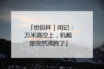 世俱杯｜闲记：万米高空上，机舱里突然沸腾了