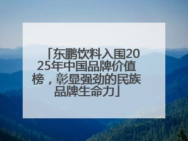 东鹏饮料入围2025年中国品牌价值榜，彰显强劲的民族品牌生命力