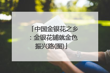 中国金银花之乡：金银花铺就金色振兴路(图)