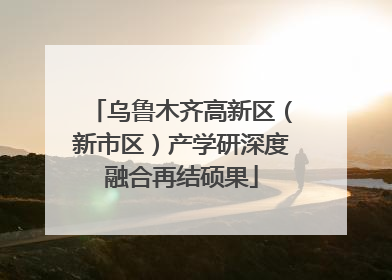 乌鲁木齐高新区（新市区）产学研深度融合再结硕果