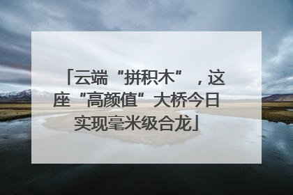 云端“拼积木”，这座“高颜值”大桥今日实现毫米级合龙