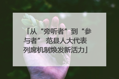 从“旁听者”到“参与者” 范县人大代表列席机制焕发新活力