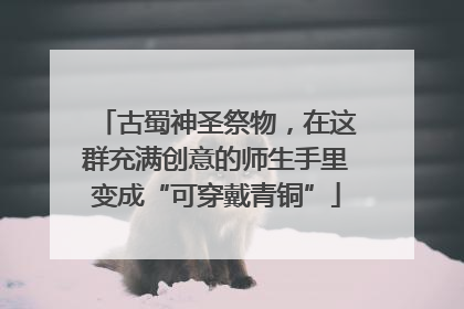 古蜀神圣祭物，在这群充满创意的师生手里变成“可穿戴青铜”