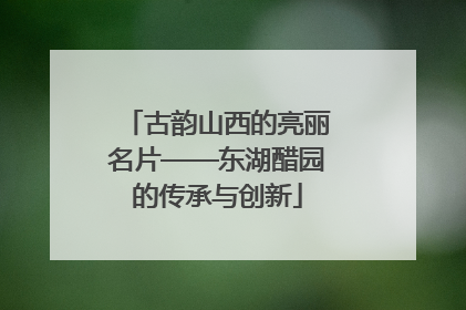 古韵山西的亮丽名片——东湖醋园的传承与创新