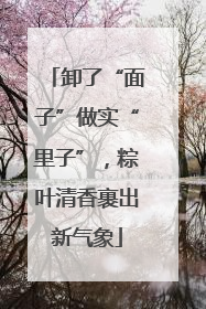 卸了“面子”做实“里子”，粽叶清香裹出新气象