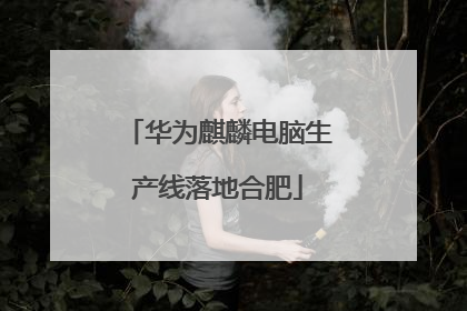 华为麒麟电脑生产线落地合肥