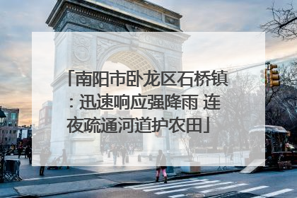 南阳市卧龙区石桥镇：迅速响应强降雨 连夜疏通河道护农田