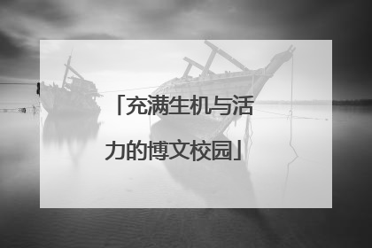 充满生机与活力的博文校园