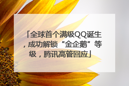全球首个满级QQ诞生，成功解锁“金企鹅”等级，腾讯高管回应