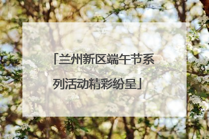 兰州新区端午节系列活动精彩纷呈