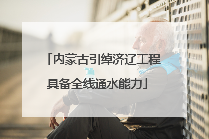 内蒙古引绰济辽工程具备全线通水能力