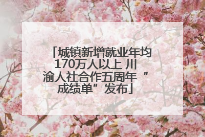 城镇新增就业年均170万人以上 川渝人社合作五周年“成绩单”发布
