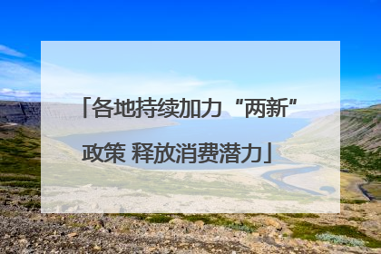 各地持续加力“两新”政策 释放消费潜力