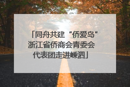 同舟共建“侨爱岛” 浙江省侨商会青委会代表团走进嵊泗