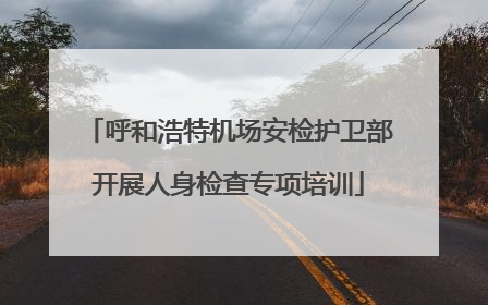 呼和浩特机场安检护卫部开展人身检查专项培训