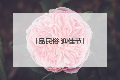 品民俗 迎佳节