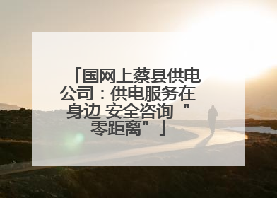 国网上蔡县供电公司：供电服务在身边 安全咨询“零距离”