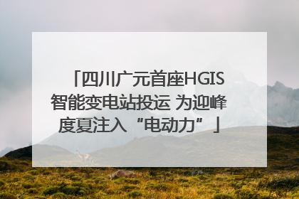 四川广元首座HGIS智能变电站投运 为迎峰度夏注入“电动力”
